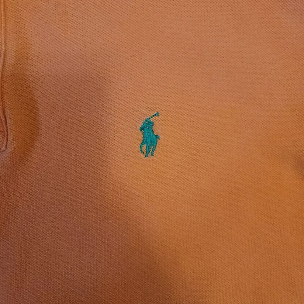 Polo by‎ Ralph Lauren Orange Mens L Short Sleeve Casual Shirt
